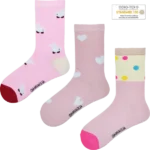 Kinder Socken Rosa 3 Paar - MD704