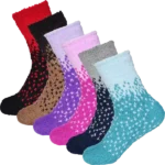 6 Weiche Damen-Haussocken / Bettsocken / Kuschelsocken md4113
